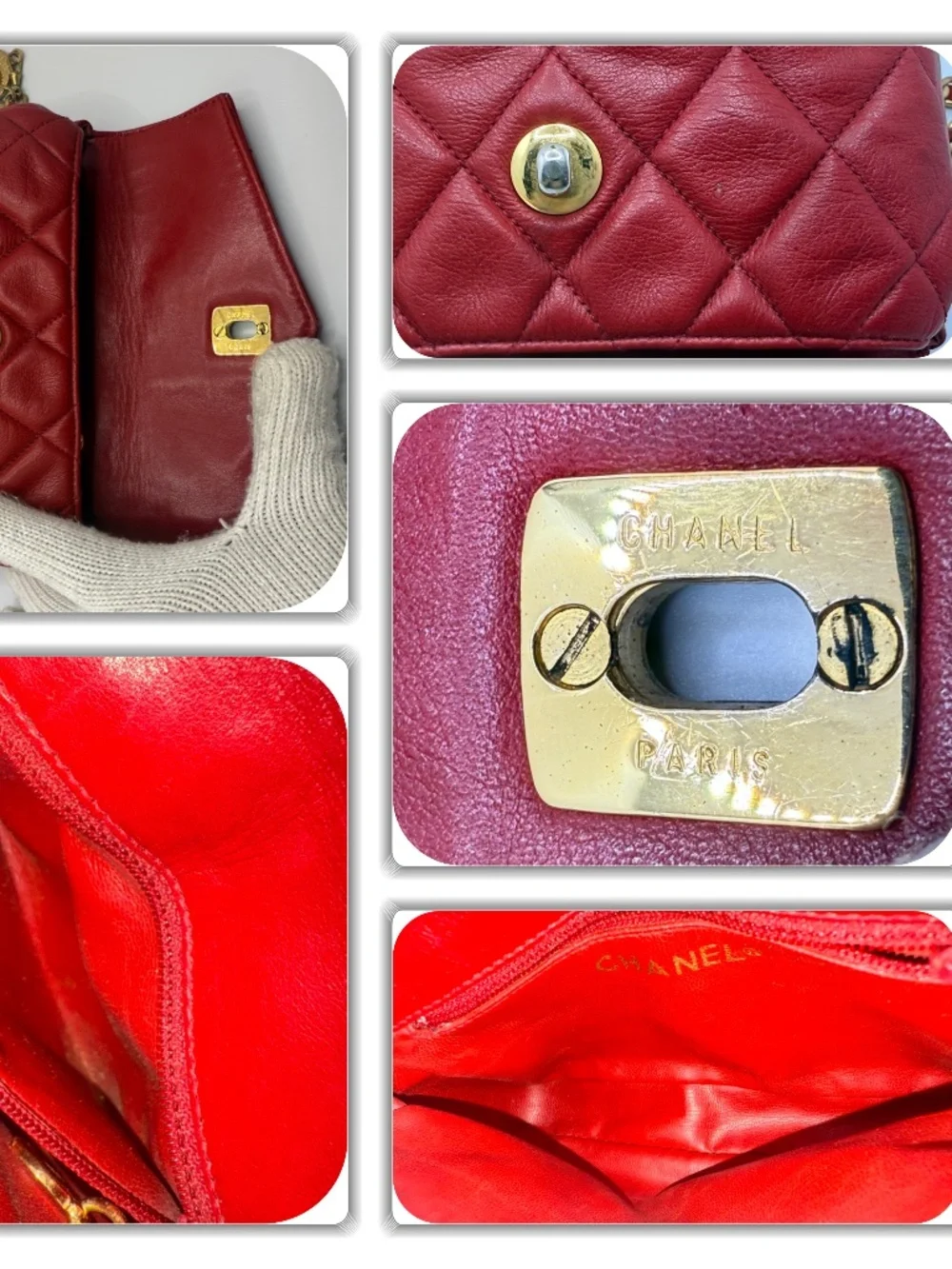 POSH CHANEL RED BUM/FANNY-BELT BAG HANDBAG! (RARE)